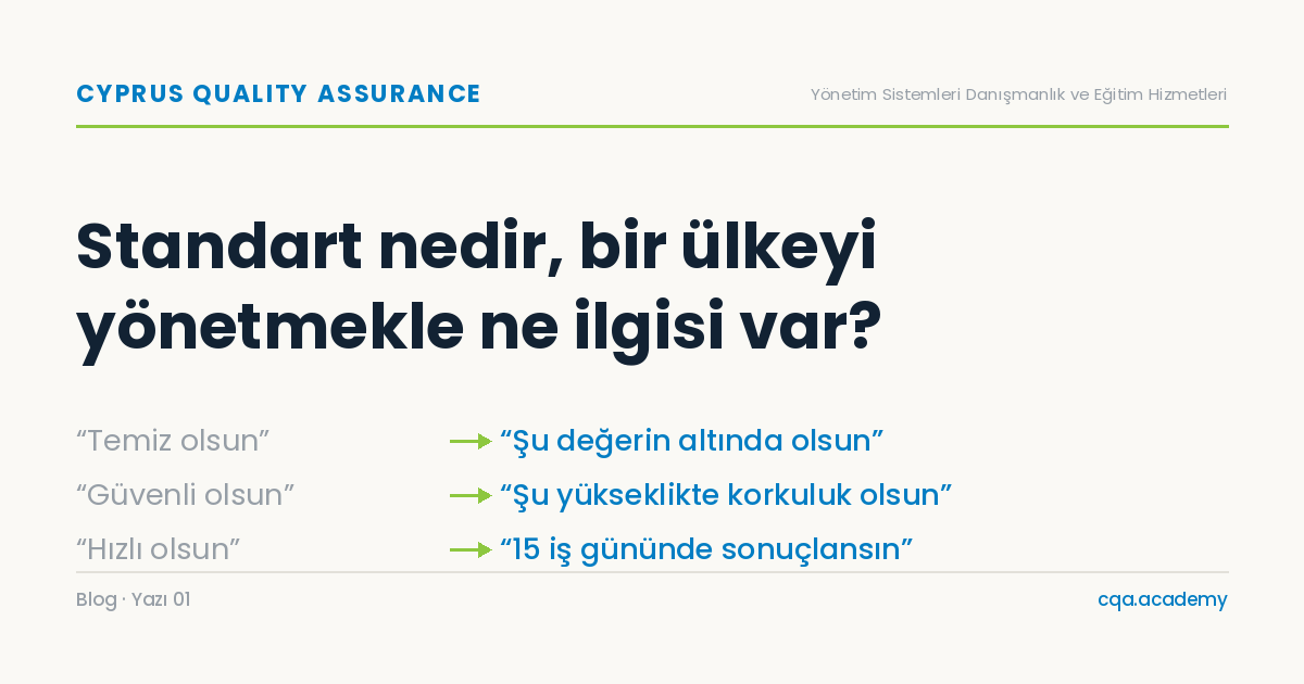 Standart Nedir? Bir Ülkeyi Yönetmekle Ne İlgisi Var?